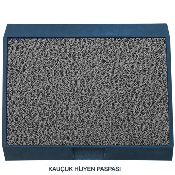Paspas Market 53x61 cm Kıvırcık Paspaslı Kauçuk Hijyen Paspası